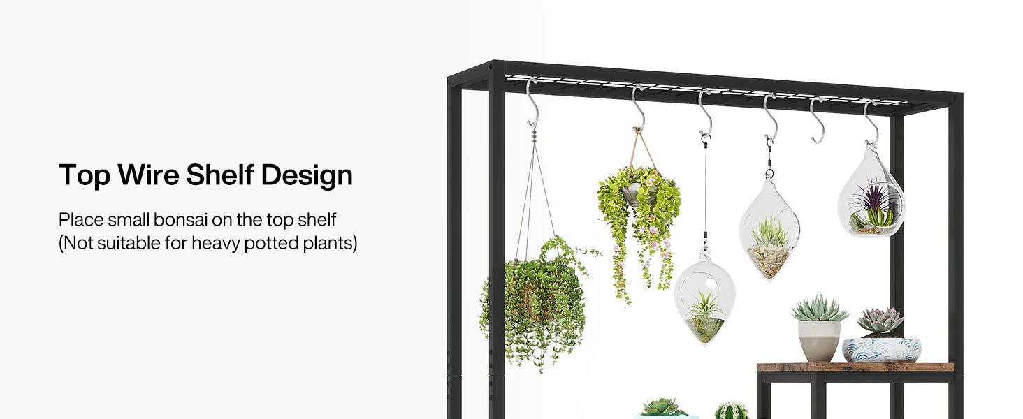 5-Tier Tall Plant Display Stand