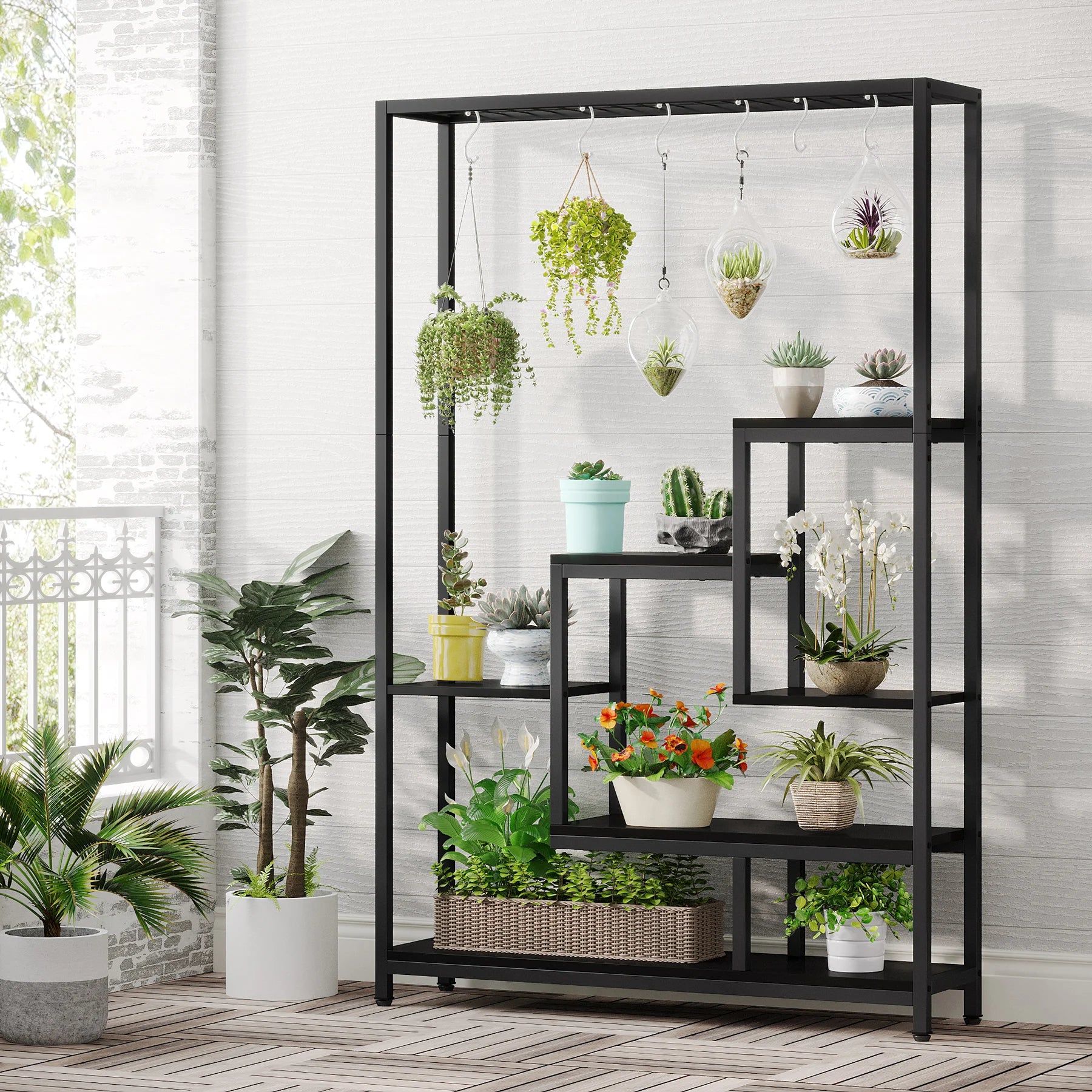 5-Tier Tall Plant Display Stand