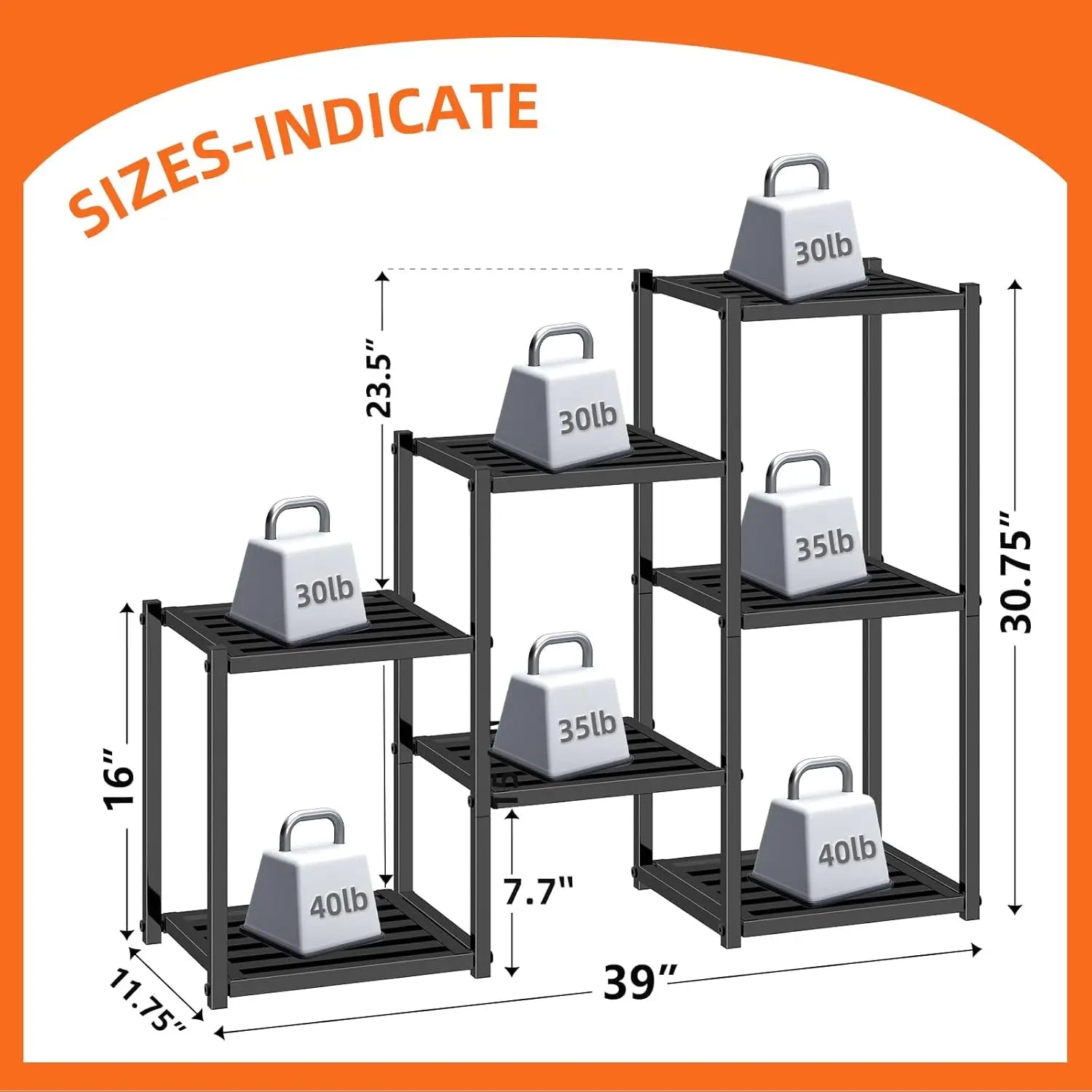 7-Tier Heavy Duty Plant Shelf