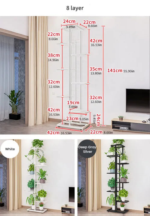Multi-Tier Iron Plant Organizer