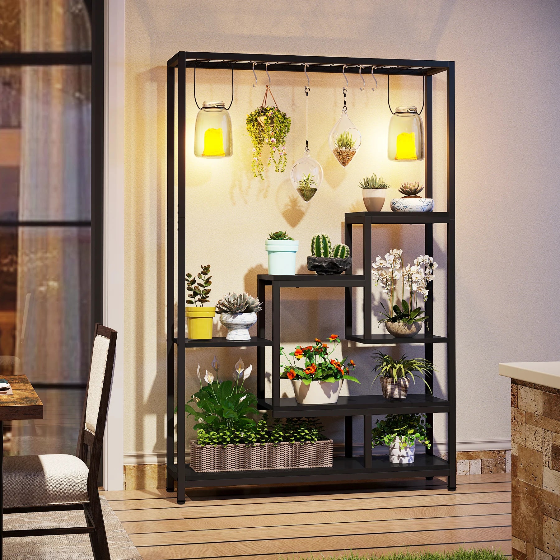 5-Tier Tall Plant Display Stand
