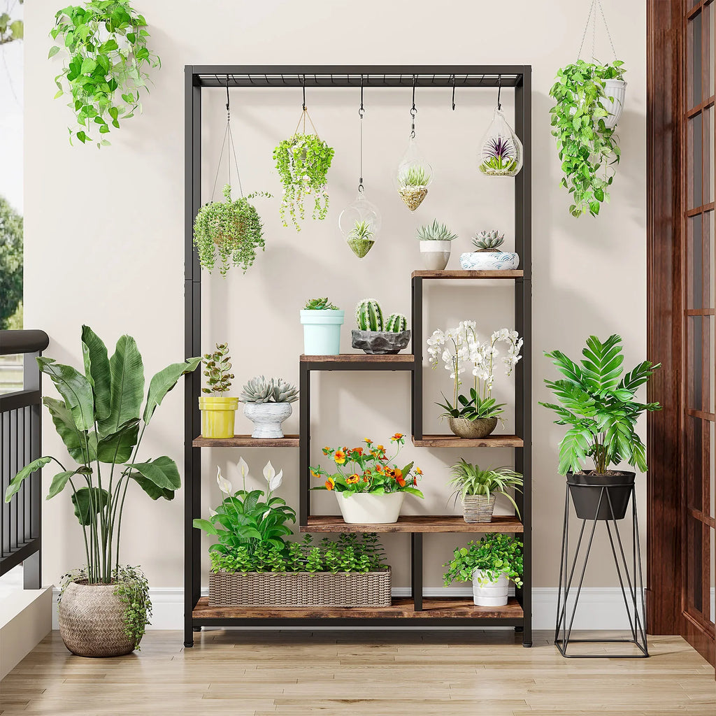 5-Tier Tall Plant Display Stand