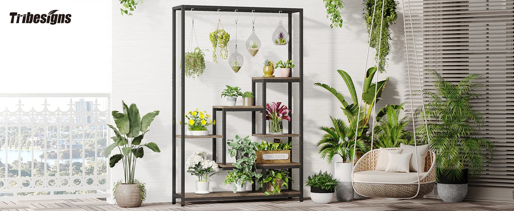 5-Tier Tall Plant Display Stand