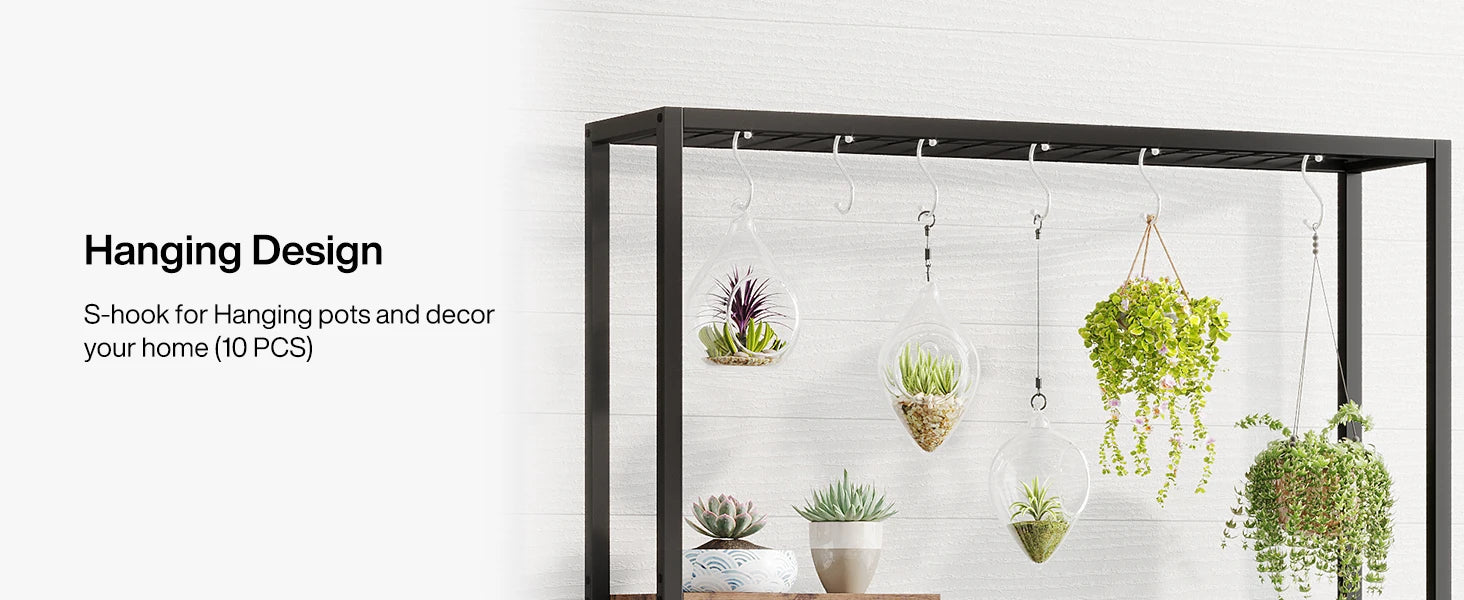 5-Tier Tall Plant Display Stand