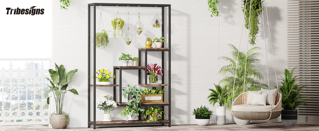 5-Tier Tall Plant Display Stand