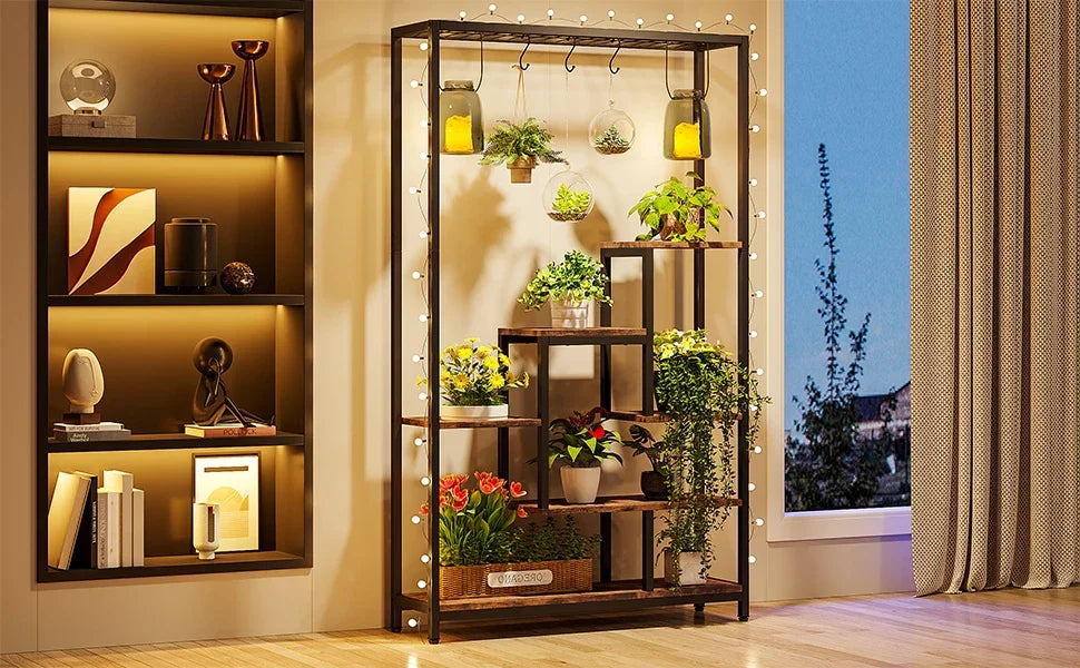 5-Tier Tall Plant Display Stand