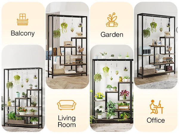 5-Tier Tall Plant Display Stand